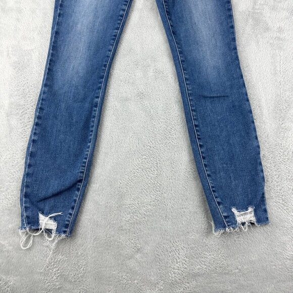Paige Verdugo Ankle Blue Denim Distressed Jeans 24x27 - Picture 10 of 13